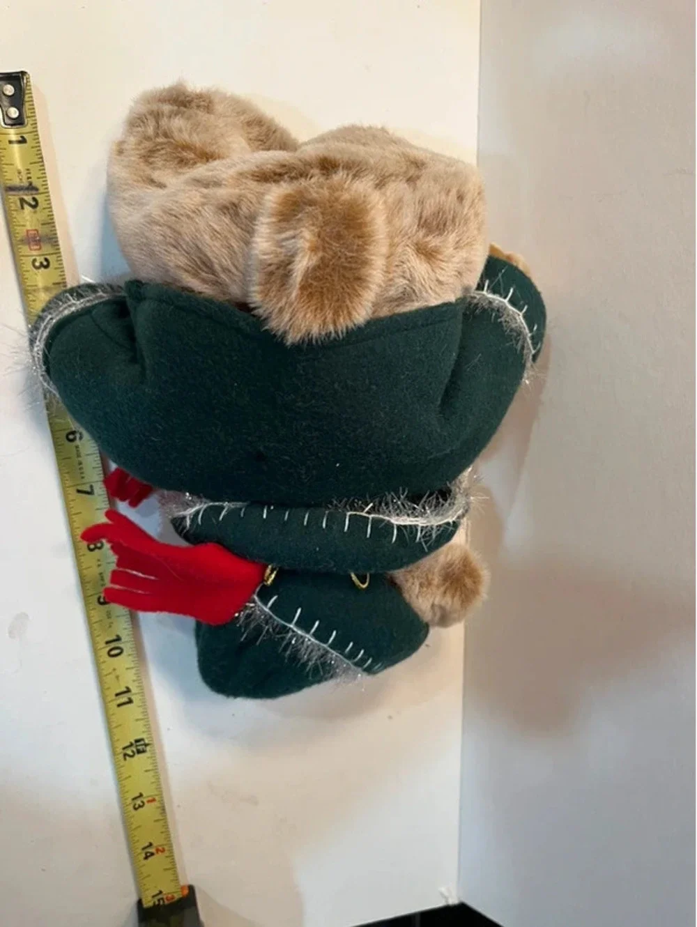 Godiva 2003 Teddy Brown Bear Plush Christmas Green Jacket 12